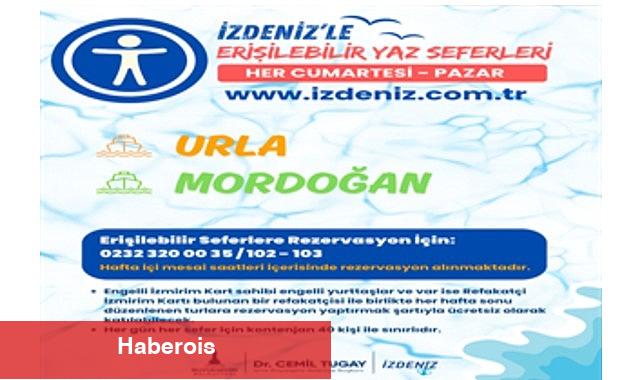 İZDENİZ'in Yaz Seferleri ile istikamet Urla ve Mordoğan