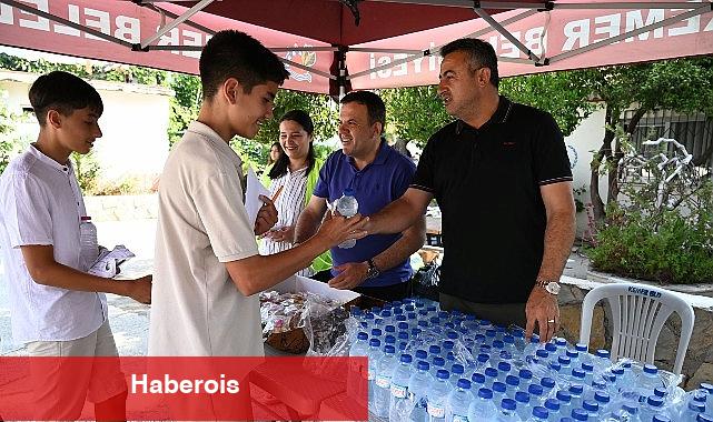 Kemer Belediyesi'nden LGS'ye giren öğrencilere su ve şeker - Haberois Kemer Belediyesi'nden LGS'ye giren öğrencilere su ve şeker