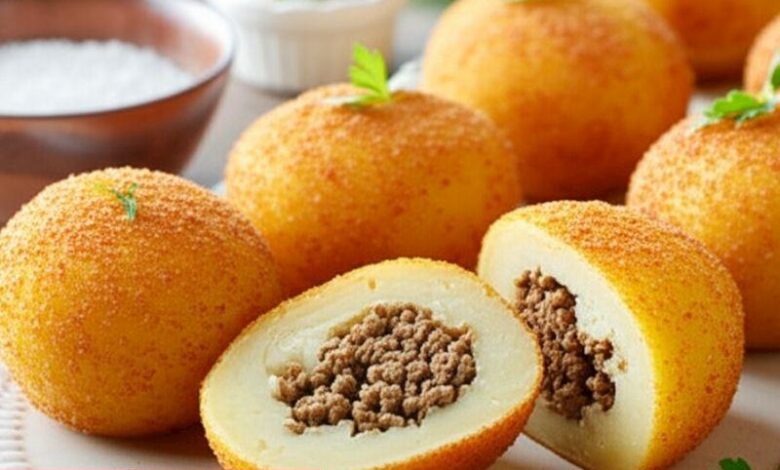 Kıyma Dolgulu Patates Topları