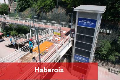 Kocaeli Büyükşehir’den üst geçitlere hassas dokunuş