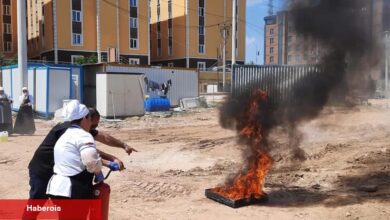 Kocaeli İtfaiyesi’nden uygulamalı eğitim