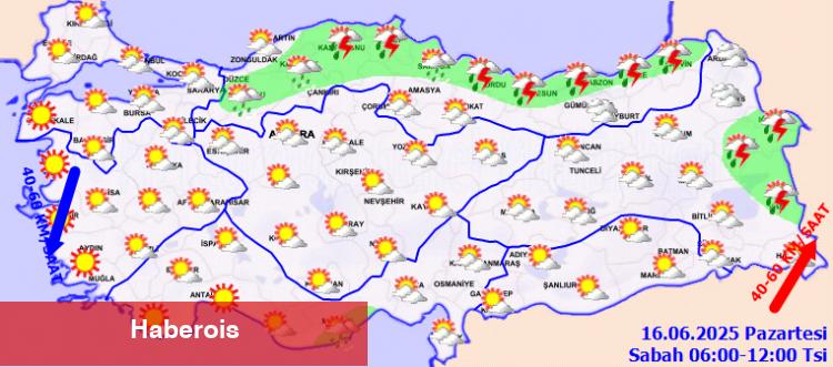 Kuzeyde serin hava, güneyde mevsim normalleri! - Haberois Kuzeyde serin hava, güneyde mevsim normalleri!