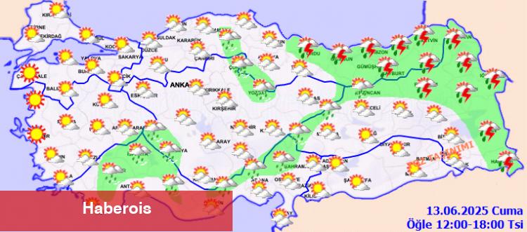 Meteoroloji uyardı! Sağanak yağış ve toz taşınımına dikkat! - Haberois Meteoroloji uyardı! Sağanak yağış ve toz taşınımına dikkat!