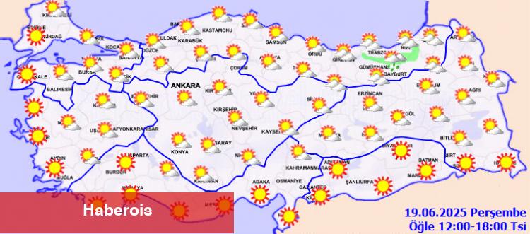Meteoroloji'den bugün ikaz yok! Rüzgar hafif... - Haberois Meteoroloji'den bugün ikaz yok! Rüzgar hafif...