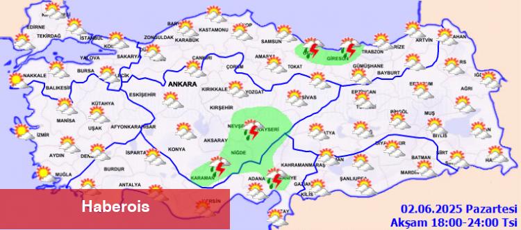 Meteoroloji'den sağanak ve kuvvetli rüzgar uyarısı! - Haberois Meteoroloji'den sağanak ve kuvvetli rüzgar uyarısı!