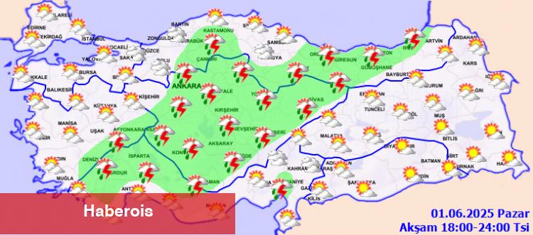 Meteoroloji’den sağanak ve kuvvetli rüzgar uyarısı! - Haberois Meteoroloji’den sağanak ve kuvvetli rüzgar uyarısı!