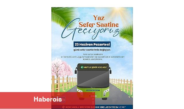 Toplu taşımada yaz tarifesine geçiliyor - Haberois Toplu taşımada yaz tarifesine geçiliyor