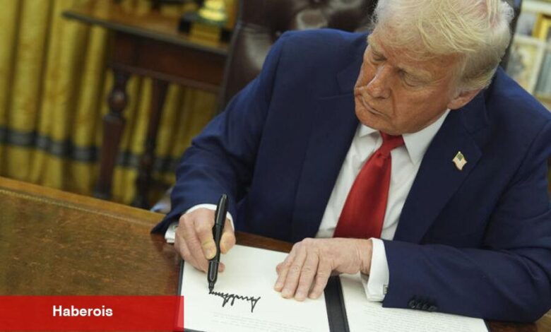 Trump, İngiltere ile ticaret mutabakatlarının uygulanmasına yönelik kararnameyi imzaladı - Haberois Trump, İngiltere ile ticaret mutabakatlarının uygulanmasına yönelik kararnameyi imzaladı