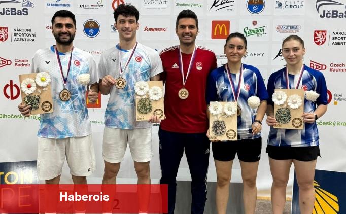 Ulusal badmintoncular, Çekya ve Sırbistan'daki turnuvalarda 11 madalya kazandı