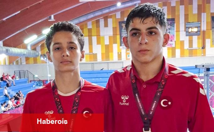 Ulusal güreşçilerden, 15 Yaş Altı Avrupa Şampiyonası'nda zafer