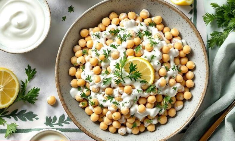 Yoğurtlu Nohut Salatası - Haberois Yoğurtlu Nohut Salatası