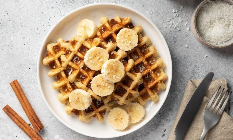 Yulaflı Muzlu Waffle - Haberois Yulaflı Muzlu Waffle