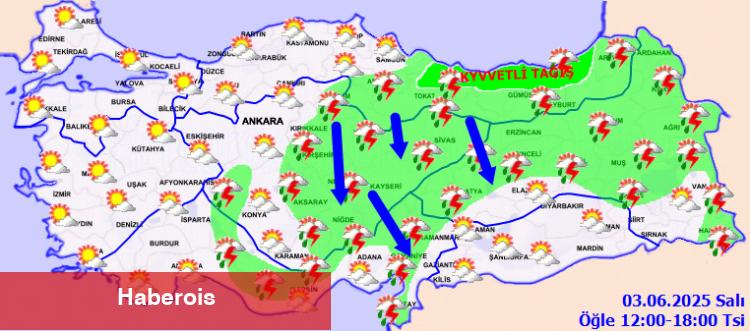 Yurtta bugün hava nasıl olacak? - Haberois Yurtta bugün hava nasıl olacak?