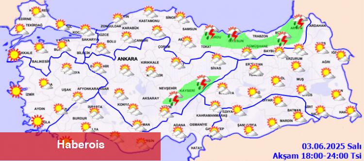 Yurtta bugün hava nasıl olacak? - Haberois Yurtta bugün hava nasıl olacak?