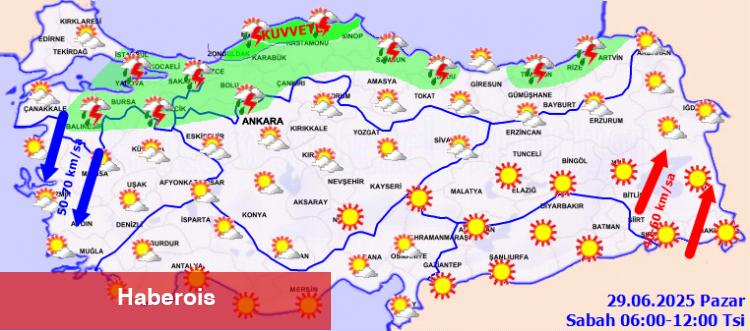 Yurtta kuvvetli yağış ve rüzgar alarmı!