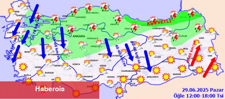 Yurtta kuvvetli yağış ve rüzgar alarmı!