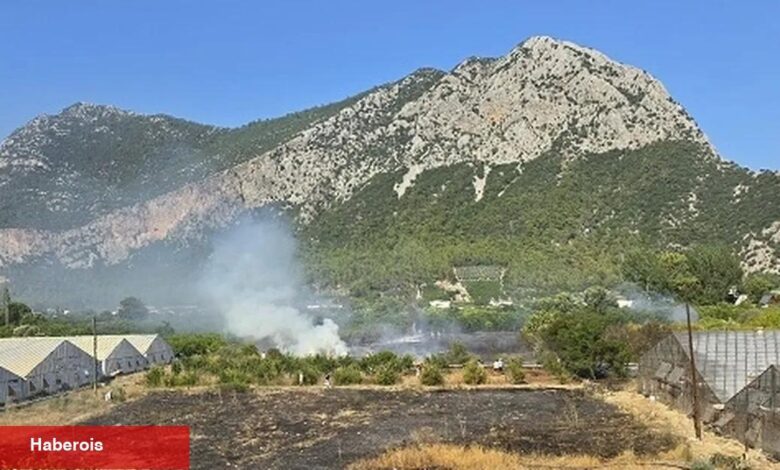 Antalya Kumluca'da çıkan yangına anında müdahale - Haberois Antalya Kumluca'da çıkan yangına anında müdahale