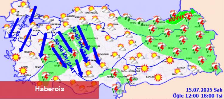 Artvin ve Rize'ye kuvvetli yağış uyarısı!