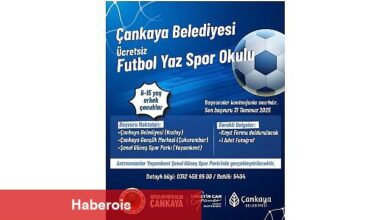 Çankaya Belediyesi'nden Fiyatsız Yaz Spor Okulları