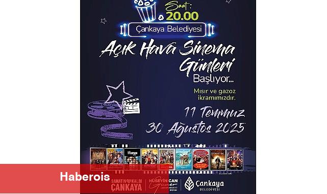 Çankaya'da "Açık Hava Sinema Günleri" başlıyor - Haberois Çankaya'da "Açık Hava Sinema Günleri" başlıyor
