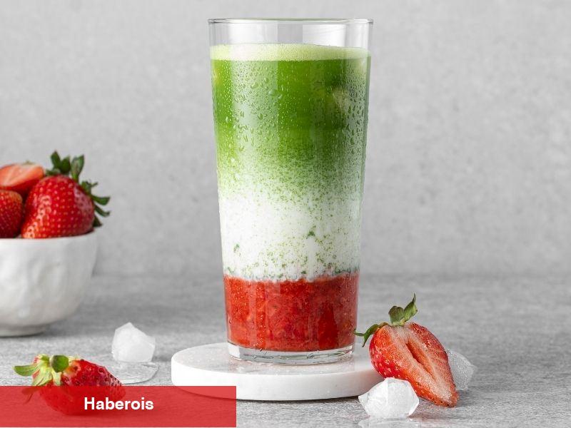 Çilekli Matcha Latte Tanımı