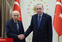 Cumhurbaşkanı Erdoğan, Bahçeli'yi Külliye’de kabul etti