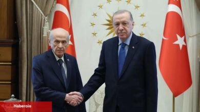 Cumhurbaşkanı Erdoğan, Bahçeli'yi Külliye’de kabul etti