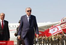 Cumhurbaşkanı Erdoğan merasimler için Yavru Vatan'da