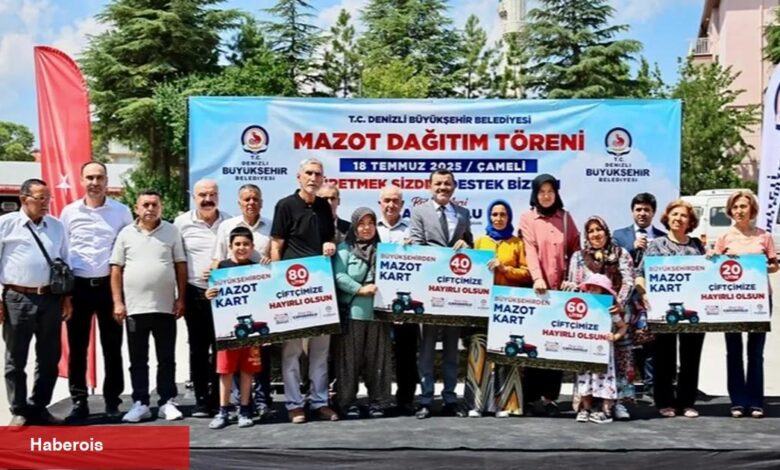 Denizli Büyükşehir'den üreticiye dayanak