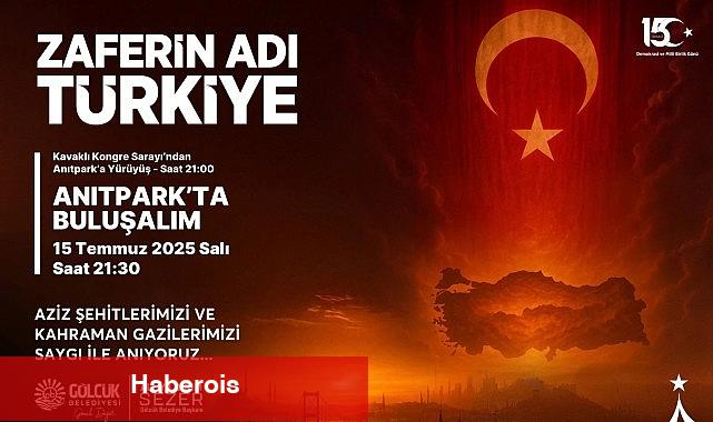 Gölcük 15 Temmuz'da Anıtpark'ta Tek Yürek Olacak - Haberois Gölcük 15 Temmuz'da Anıtpark'ta Tek Yürek Olacak
