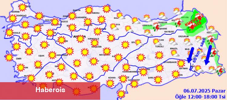 Hava sıcaklıkları 4 derece artıyor - Haberois Hava sıcaklıkları 4 derece artıyor