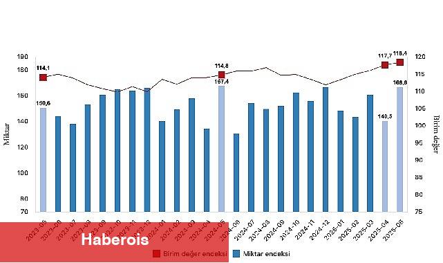 İhracat ünite paha endeksi yüzde 3,1 arttı - Haberois İhracat ünite paha endeksi yüzde 3,1 arttı