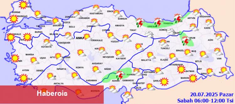 Kastamonu, Çankırı ve Ankara'nın kuzeyine 'kuvvetli yağış' uyarısı! Yurtta bugün hava nasıl?