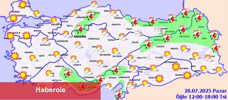 Kastamonu, Çankırı ve Ankara'nın kuzeyine 'kuvvetli yağış' uyarısı! Yurtta bugün hava nasıl?
