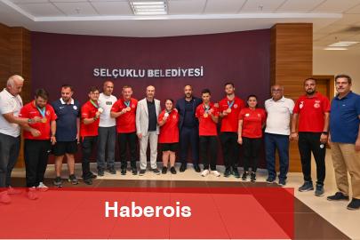 Konya Selçuklu'da özel atletler ağırlandı