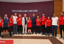 Konya Selçuklu'da özel atletler ağırlandı
