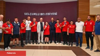 Konya Selçuklu'da özel atletler ağırlandı