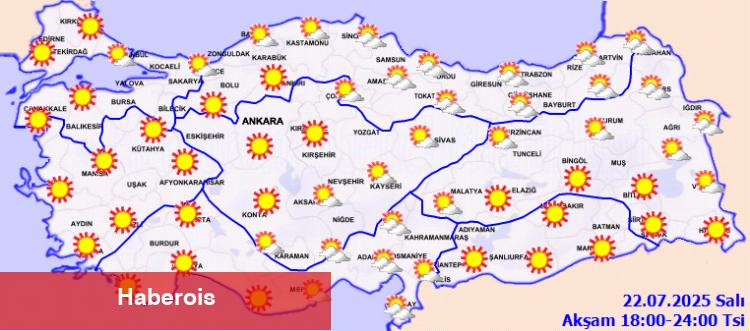 Kuzeydoğu hariç sıcaklıklar bunaltacak
