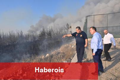 Manisa İtfaiyesi'nden Kayapınar yangınına müdahale