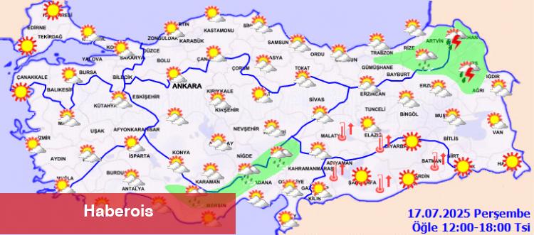 Meteoroloji uyardı: Sıcaklıklar mevsim normallerinin üzerinde
