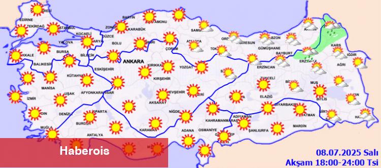 Meteoroloji’den 'Sıcak Hava' uyarısı - Haberois Meteoroloji’den 'Sıcak Hava' uyarısı