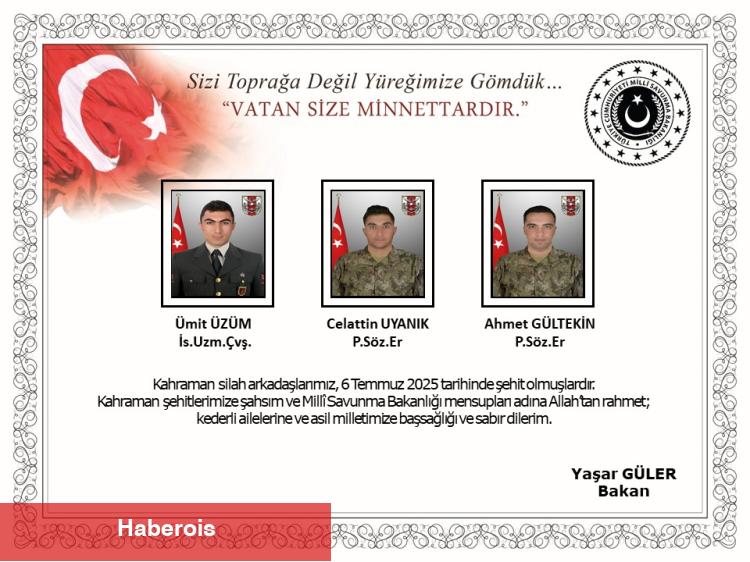 Pençe-Kilit’te acı artış: Şehidimiz 12'ye yükseldi! - Haberois Pençe-Kilit’te acı artış: Şehidimiz 12'ye yükseldi!