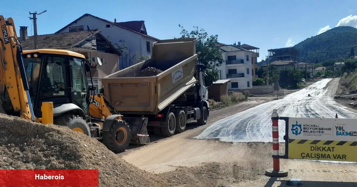 Sakarya'da Karamürsel Ereğli Mahallesi’nde yeni yol konforu