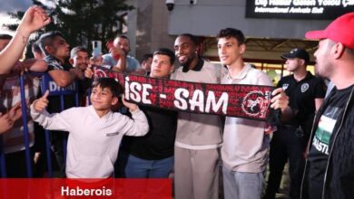 Samsunspor'un yeni transferi Antoine Makoumbou kente geldi