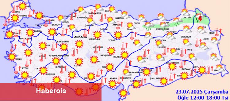 Sıcaklıklar tekrar mevsim normallerinin üzerinde!