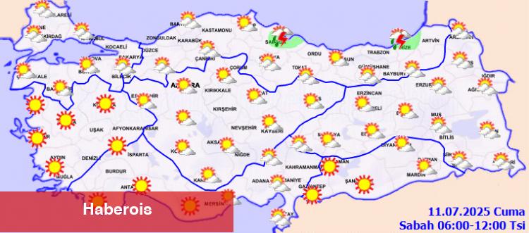 Sıcaklıklar yüksek, rüzgar ve yağış bekleniyor - Haberois Sıcaklıklar yüksek, rüzgar ve yağış bekleniyor