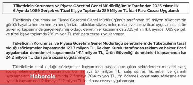 Ticaret'ten birinci yarıyıl kontrol bilançosu... Rekor kontrol: 1,5 milyar TL ceza - Haberois Ticaret'ten birinci yarıyıl kontrol bilançosu... Rekor kontrol: 1,5 milyar TL ceza