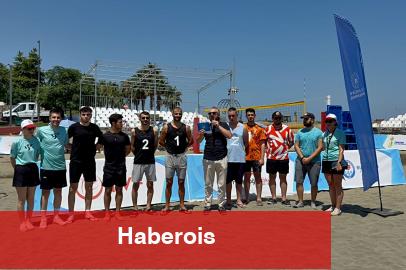 Trabzon'da plaj voleybolu heyecanı başladı