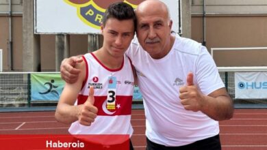 Ulusal atlet Muhammet Eren Uysal, 1500 metre yarışında altın madalya kazandı