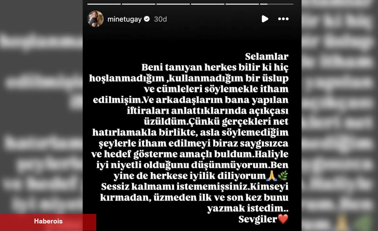 Ünlü oyuncuya şiddet uyguladığı tez edilmişti! Mine Tugay'dan birinci açıklama - Haberois Ünlü oyuncuya şiddet uyguladığı tez edilmişti! Mine Tugay'dan birinci açıklama